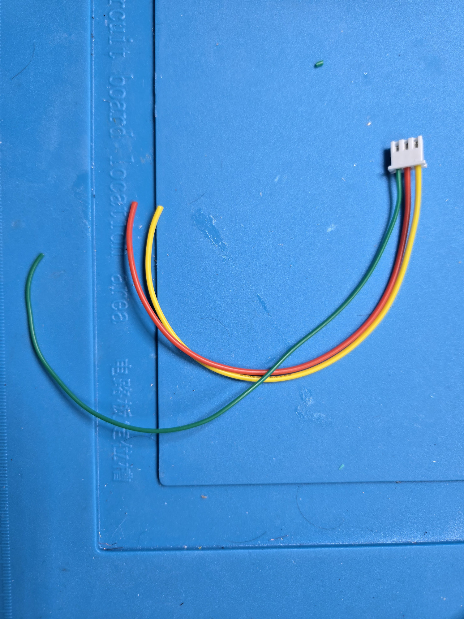 Prepared three-wire hardware-reset harness