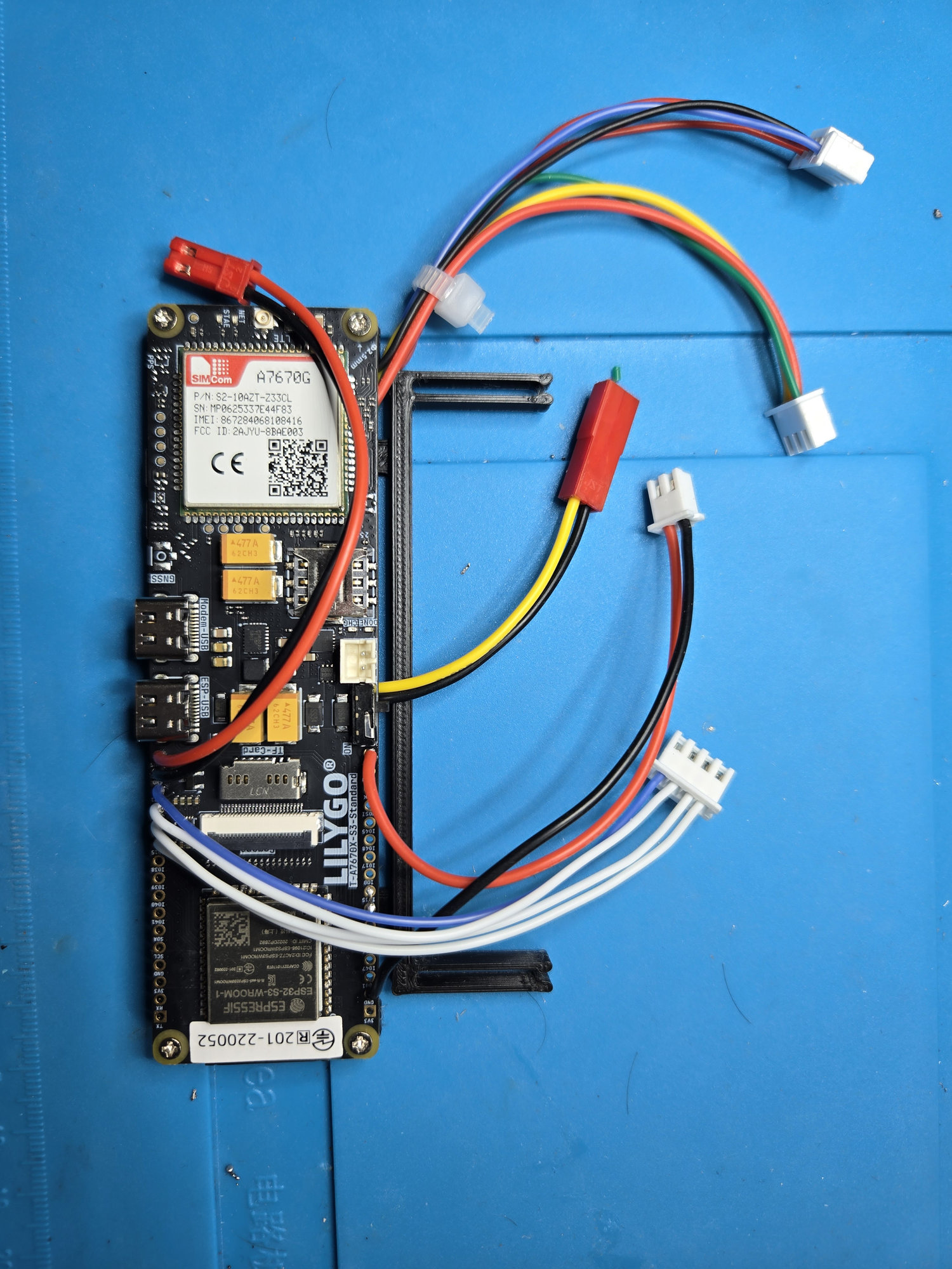 Completed prepared controller with all front-side harnesses separated for inspection